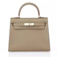 Hermes Women Mini Kelly 20 Bag Epsom Leather Gold Hardware-Grey (1)