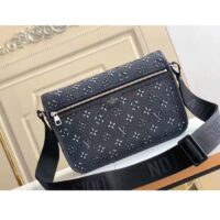 Louis Vuitton LV Unisex Archy Messenger MM Bag Black Charcoal Cowhide Leather (1)