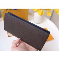 Louis Vuitton LV Unisex Brazza Wallet Taïga Leather Discreetly Stamped LV Initials (1)