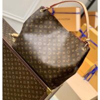 Louis Vuitton LV Unisex Graceful MM Hobo Pivoine Pink Monogram Coated Canvas (2)