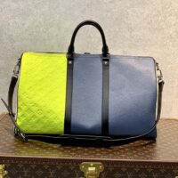 Louis Vuitton LV Unisex Keepall Bandoulière 50B Yellow Taurillon Cowhide Leather (3)