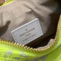 Louis Vuitton LV Unisex Loop Half-Moon Baguette Bag Yellow Monogram Jacquard Velvet (1)