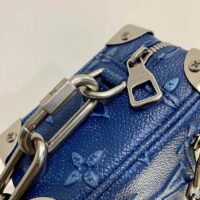 Louis Vuitton LV Unisex Mini Soft Trunk Denim Blue Cowhide Leather (1)