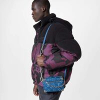Louis Vuitton LV Unisex Mini Soft Trunk Denim Blue Cowhide Leather (1)