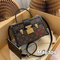 Louis Vuitton LV Unisex Petite Malle V. Monogram Coated Canvas S-Lock (1)