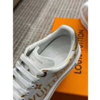 Louis Vuitton LV Unisex Time Out Sneaker Gold Monogram Debossed Calf Leather (4)