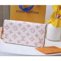Louis Vuitton LV Unisex Zippy Wallet Beige Monogram Coated Canvas Calf Leather (10)