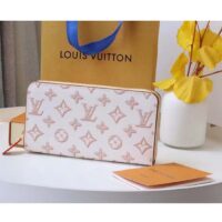 Louis Vuitton LV Unisex Zippy Wallet Beige Monogram Coated Canvas Calf Leather (10)