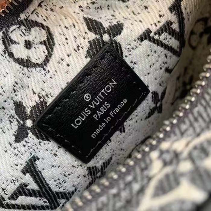 Louis Vuitton LV Women Loop PM Bag Gray Denim Textile Jacquard (7)