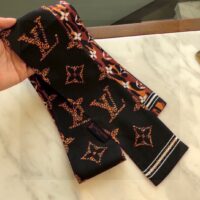 Louis Vuitton LV Women Monogram Giant Jungle Black Silk Bandeau Monogram Canvas (2)