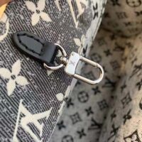 Louis Vuitton LV Women OnTheGo MM Tote Gray Denim Textile Jacquard (4)