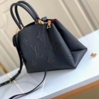 Louis Vuitton LV Women Petit Palais Handbag Noir Embossed Grained Cowhide Leather (2)