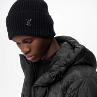 Louis Vuitton Unisex LV Ahead Beanie One Size Black Cashmere Initials (2)