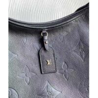 Louis Vuitton Women LV CarryAll MM Handbag Black Embossed Supple Grained Cowhide Leather (11)