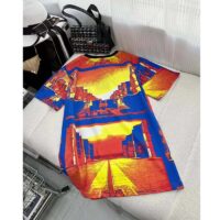 Louis Vuitton Women LV Salk Institute Print T-Shirt Cotton Multicolor Regular Fit (6)