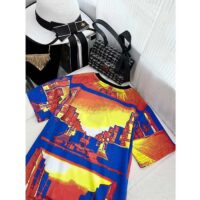 Louis Vuitton Women LV Salk Institute Print T-Shirt Cotton Multicolor Regular Fit (6)