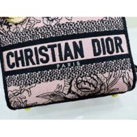 Dior Women CD Medium Lady D-Lite Bag Powder Pink Jardin Botanique Embroidery (1)