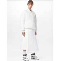 Louis Vuitton LV Unisex Trainer 2.0 Sneaker Boot White Calf Leather Rubber Outsole (12)