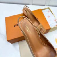 Louis Vuitton LV Women Shake Slingback Pump Brown Pat