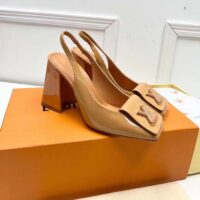 Louis Vuitton LV Women Shake Slingback Pump Brown Pat