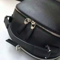 Prada Unisex Saffiano Leather Backpack Metal Hardware-Black (9)