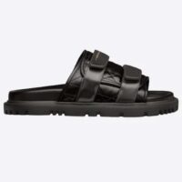 Dior Unisex CD Dio(r)Evolution Slide Black Quilted Cannage Calfskin (8)