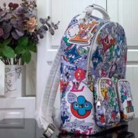 Louis Vuitton LV Unisex Backpack Multipocket Multicolor Monogram Comics Coated Canvas (2)