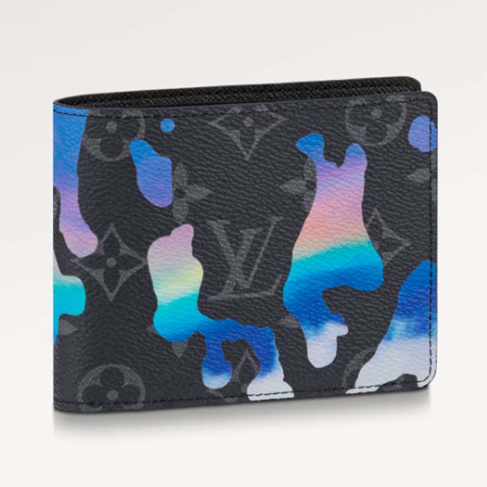 Louis Vuitton LV Unisex Multiple Wallet Sunrise Monogram Eclipse Coated Canvas