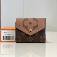 Louis Vuitton LV Unisex Zoe Wallet Monogram Reverse Coated Canvas Cowhide Leather (4)