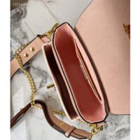 Louis Vuitton LV Women Lockme Tender Pochette Trianon Pink Quartz White Grained Calf (3)