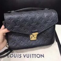 Louis Vuitton LV Women Pochette Métis Bag Black Monogram Grained Cowhide Leather (4)