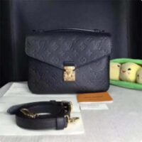 Louis Vuitton LV Women Pochette Métis Bag Black Monogram Grained Cowhide Leather (4)