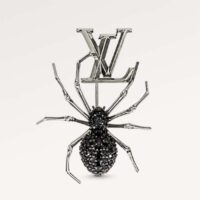 Louis Vuitton Unisex LV Spider Brooch Black Metal Black Ruthenium-Colour Finish Strass (5)
