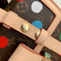 Louis Vuitton Unisex LVxYK Dauphine MM Monogram Coated Canvas 3D Painted Dots Print (1)