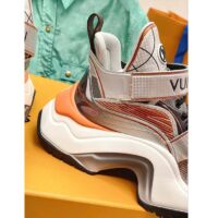 Louis Vuitton Women LV Archlight 2.0 Platform Sneaker Orange Silver 5 Cm Heel (5)