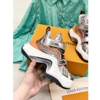 Louis Vuitton Women LV Archlight 2.0 Platform Sneaker Orange Silver 5 Cm Heel (5)