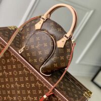 Louis Vuitton Women LV Ellipse PM Handbag Brown Monogram Coated Canvas Cowhide (1)