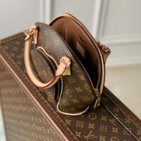 Louis Vuitton Women LV Ellipse PM Handbag Brown Monogram Coated Canvas Cowhide (1)