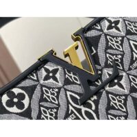 Louis Vuitton Women LV Since 1854 Capucines MM Gray Embroidered Calfskin Cowhide (9)