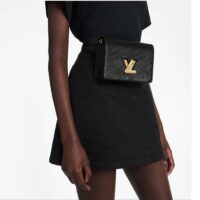 Louis Vuitton Women LV Twist Belt Chain Pouch Black Epi Grained Cowhide Leather (10)