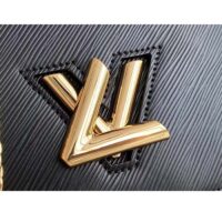 Louis Vuitton Women LV Twist Belt Chain Pouch Black Epi Grained Cowhide Leather (10)