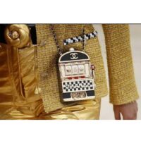 Chanel Women CC Slot Machine Minaudiere Resin Strass Imitation Pearl Gold-Tone Metal (5)