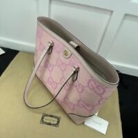 Gucci Unisex Ophidia Jumbo GG Medium Tote Beige Lilac Double G (3)