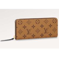 Louis Vuitton LV Unisex Clémence Wallet Brown Monogram Reverse Coated Canvas (5)