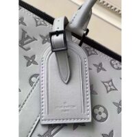 Louis Vuitton LV Unisex Keepall Bandoulière 50 Bag Anthracite Gray Monogram Shadow Calf Leather (4)