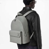 Louis Vuitton LV Unisex Takeoff Backpack Gray Aerogram Cowhide Leather (5)