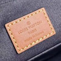 Louis Vuitton LV Unisex Trio Messenger Bag Blue Navy Cowhide Leather (9)