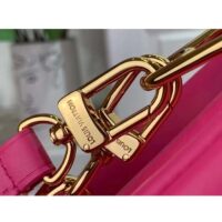 Louis Vuitton LV Women Coussin BB Handbag Fluo Pink Grained Calfskin Leather (7)