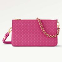 Louis Vuitton LV Women Lexington Pouch Rose Pink Monogram-Embossed Calf Leather (1)