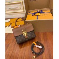 Louis Vuitton LV Women Locky BB Bag Brown Monogram Coated Canvas Smooth Cowhide (4)